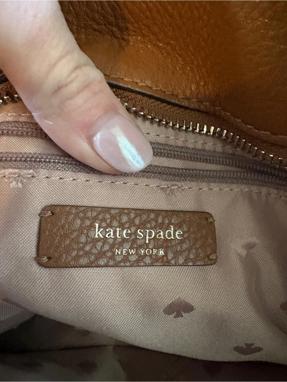 kate spade pebbled leather